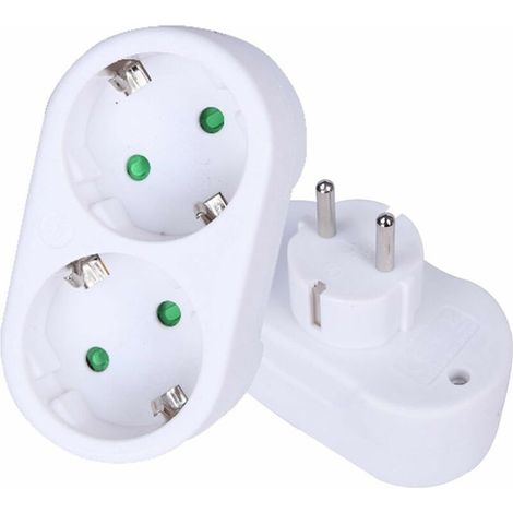 (TM) 2/3 Holes Socket Multiprise Murale, Multiprise Electrique 2/3 Prise 3500W/230V Multi Prise pour la Maison Le Bureau Les Voyages pour Smartphone Tablette (1/5)