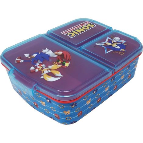 Brotdose Kinder Lunchbox Fächer Unterteilung BPAfrei Sonic (1/5)