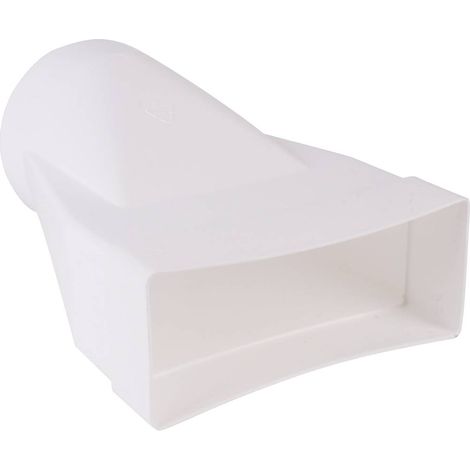 Système de ventilation pour conduites plates – Raccord VMC N15865 – Pièce de jonction rond/plat – Dimensions 15x22.8x29.9 cm – Wallair (1/2)