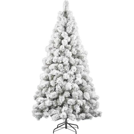ALBERO DI NATALE DES ALPES 240CM INNEVATO FLOCCATO (1/4)