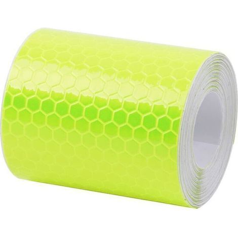 Bande réfléchissante autocollante d'avertissement - 5 × 300 cm (jaune clair) (1/4)