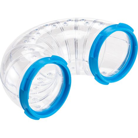 Ferplast Tunnel FPI 4806 U TURN Tube plastique en U pour hamsters et autres petits rongeurs. Variante FPI 4806 U TURN - Misure: Ø 6 x 6 cm - Coloris assortis (1/2)