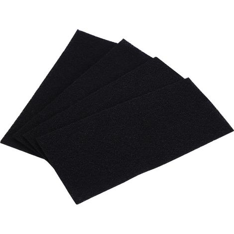 Tapis Filtrant à Charbon Actif pour Hotte Aspirante Universelle, 4 Pièces, Filtre à Odeur, Peut être Coupé à la Taille (1/5)