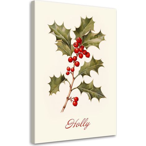 Tableau sur toile Plante de Noël 60x90 (1/5)