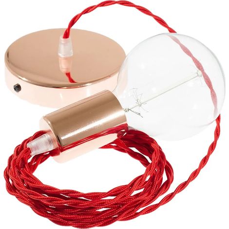 Lámpara colgante creative-cables tm09 53W porcelana 20 cm (1/3)