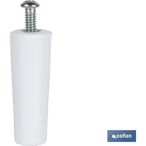 Tappo cieco 60 mm bianco con vite M-6