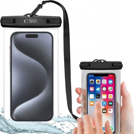 CUSTODIA UNIVERSALE IMPERMEABILE TECH-PROTECT UWC7 DA 6,9 POLLICI, NERA (1/5)