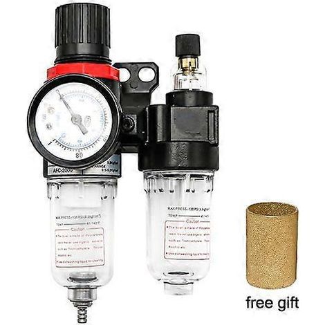 Luftfilter/Öl-/Wasserabscheider für den Luftkompressor AFC2000 G1/4, zur Druckreduzierung, Druckregler AFR2000 + AL2000 (1/3)
