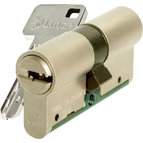 FPLUS lince bomb.seg.laton c6 50-30 , Cilindro europerfil de alta seguridad, de hecho, está certificado según la normativa europea EN 1303:2006 y presenta el grado máximo de seguri