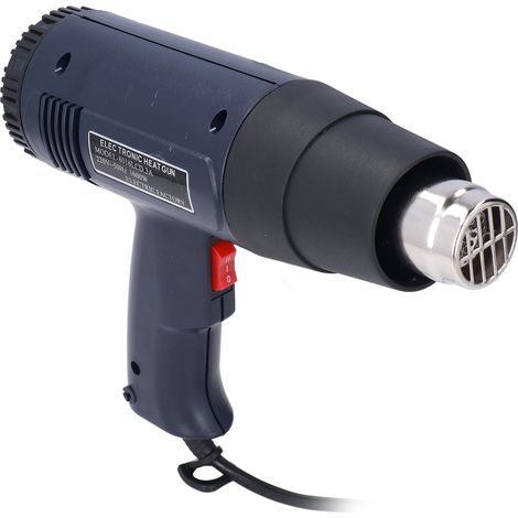 Pistolet à air chaud portable 1600°C, température réglable et constante, prise européenne 220V, pour soudage et soufflage (8016LCD 3A). (1/5)