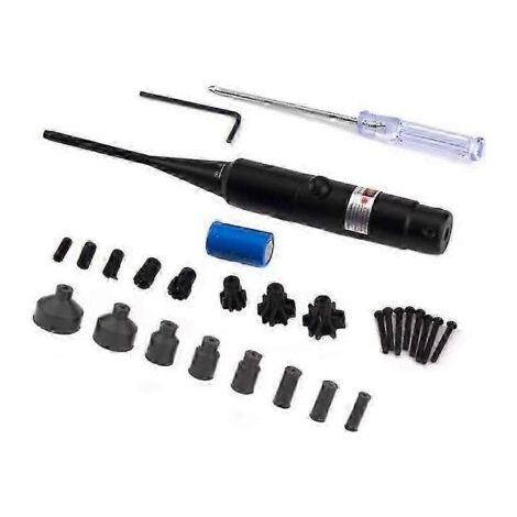 Crea – Calibrateur laser rouge – Alliage d'aluminium – Laser sans rotation – 18 adaptateurs – Précision transfrontalière (1/5)