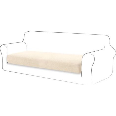 Housse de Coussin Extensible Coussin de canapé Housse de Protection pour Meubles Housse de siège de canapé pour canapé Housse de Coussin 3 Place pour Chaise (3 Place, Rouge Foncé) (1/5)
