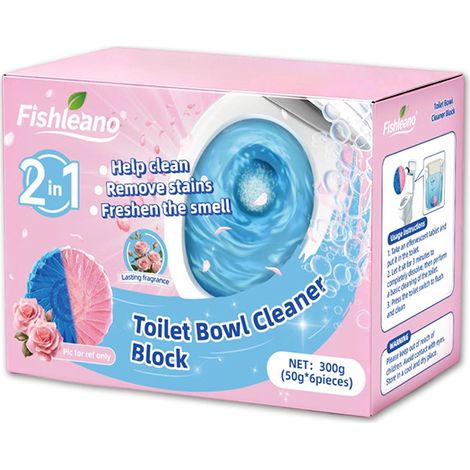 FISHLEANO Toilet Cleaning Blocks – Odor-neutralizing and scented toilet cleaner (1/5)
