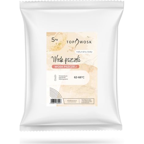 Cera d'api bianca naturale 5 kg