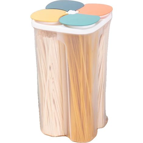 Boîte de rangement, design multi-grille, joint étanche à l'humidité, 2.3L-CouleurSombre (1/2)