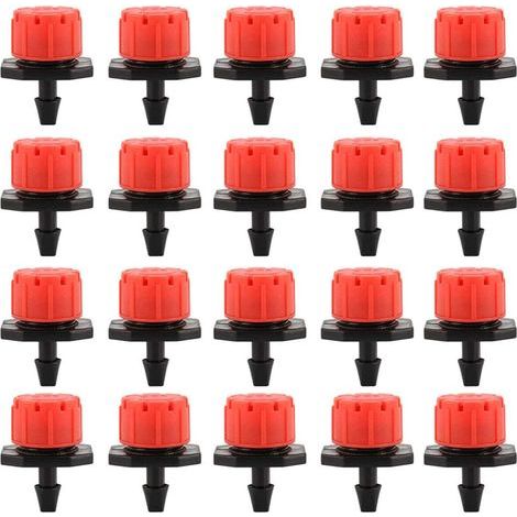 100PCS Drip Irrigation Drippers, Sprinkler Nozzles, Garden Emitter, 360° Adjustable Automatic Drip Watering for Plants, Greenhouses, Lawns, DIY (1/5)