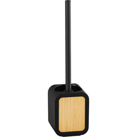 MAREN brosse de toilette, noir/bambou (1/2)