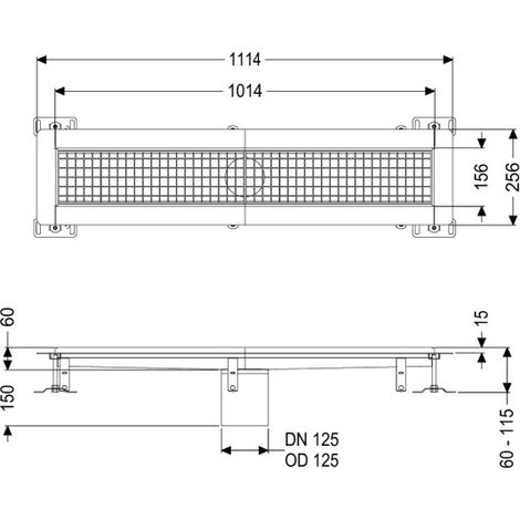 KESSEL 6015100 Gouttière à boîte Ferrofix