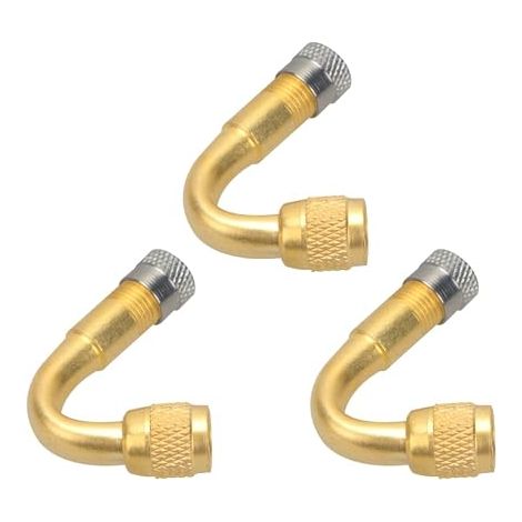 3 Pack Tyre Stem Extension Adapters 45° Durable Tyre Valve Extension for Easy Inflating of Cars, Trucks, Motorcycles, Trailers and Campers (1/5)