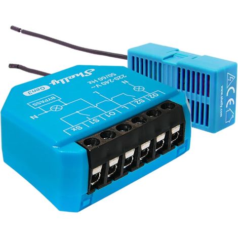 Shelly 2L Gen3 WiFi Neutral-Free 2-Kanal-Lichtsteuerung (1/2)