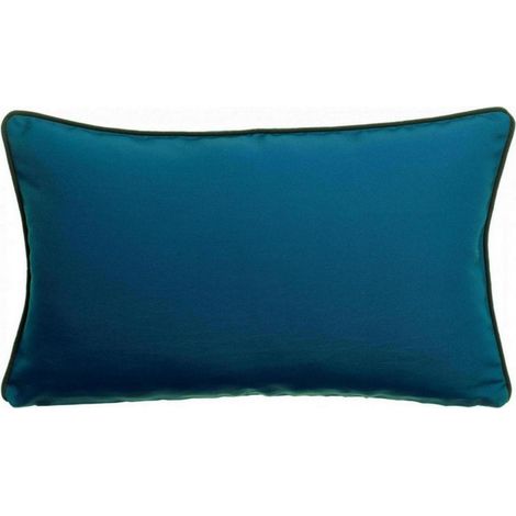 Coussin d'Extérieur Uni Rectangulaire Décoratif pour Jardin et Terrasse Indigo 30 x 50 cm - PANGIVO