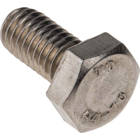 Vis à tête hexagonale, Acier Inoxydable A4 316 Brut, M6 x 12mm ( Prix pour Sachet de 50 )