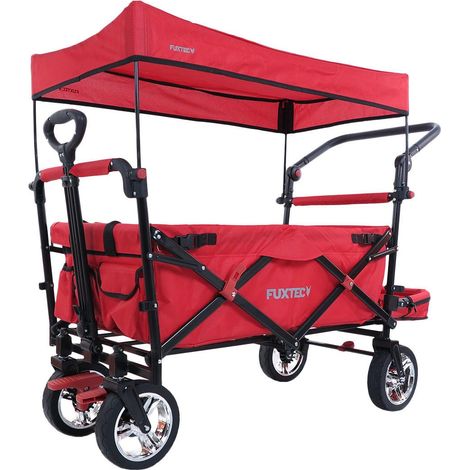 FUXTEC Folding Wagon / Foldable Wagon / Trolley / Hand Cart CT-800 Red (1/5)