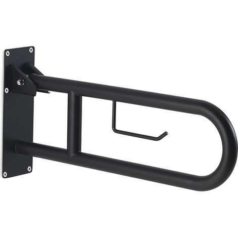 GEDY SNUG appoggio ribaltabile portarotolo nero opaco codice prod: 000056571400000 (1/3)