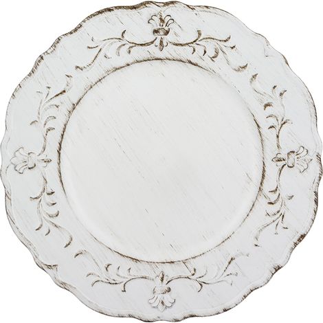 dessous de plat décoratif, support d'assiette, dessous de plat, blanc, marron (1/5)