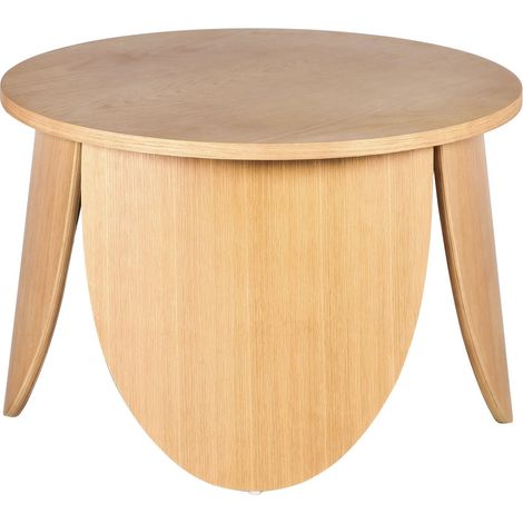 Selsey Vivially - Couchtisch rund, Eichenholzoptik, Ø 60 cm