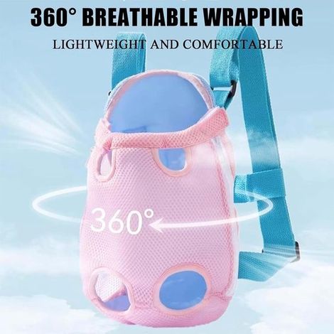 Katzentragetasche – Katzenbrusttasche – Haustierrucksack – Bequemer Schultergurt für Katzenbrusttasche – Verstellbar – Rucksack (1/3)