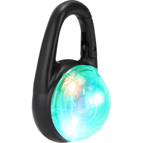 Pendentif LED lumineux et étanche pour chien, clip de collier pour la sécurité nocturne extérieure des chiens et chats - Lumière verte (1/5)