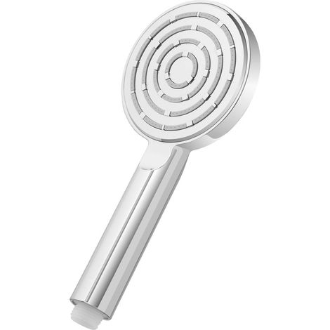 Doccetta tonda monogetto da 23,5 cm cromo lucido in ABS anticalcare Hidra (1/3)