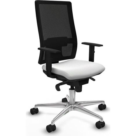 Piqueras y Crespo Horna Silla de oficina blanca ergonómica (1/3)