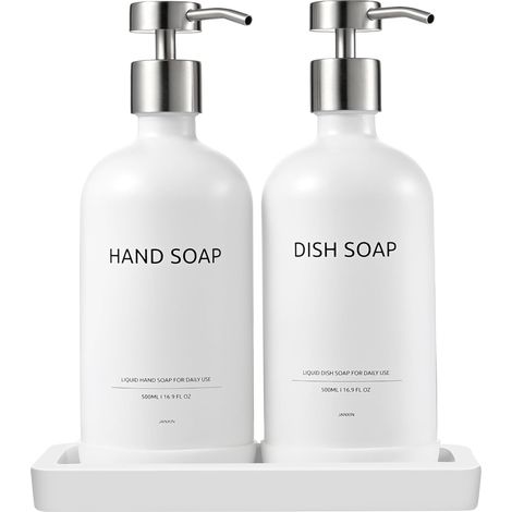500ml Distributeur Savon Verre, Distributeur Savon Cuisine