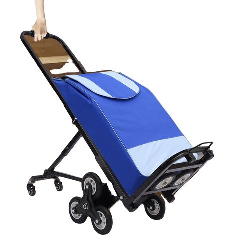 Chariot pliant, construction en acier épais, capacité de charge 150 kg, dimensions 91 cm x 51 cm x 30 cm, configuration à 10 roues, poids 11 kg (1/5)