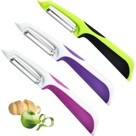 Gemüseschäler-Set, professioneller Apfelschäler, Obstschälmesser, Gemüseschäler für die Küche (1/5)