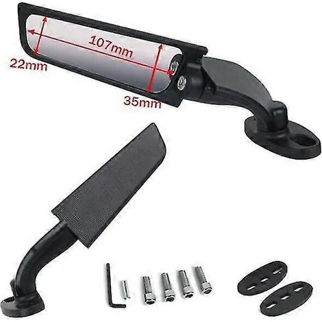 Motorradspiegel, modifizierter Windabweiser, verstellbarer und drehbarer Rückspiegel, Motorradzubehör für YAMAHA YZF R6 R1 R25 R3 R125 R15 – ohne Licht