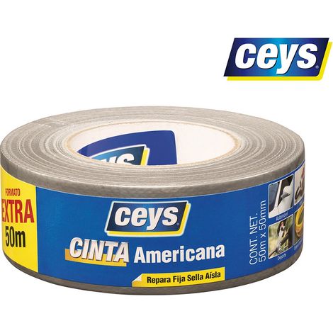 Nastro adesivo Ceys argento 50 metri 50 millimetri