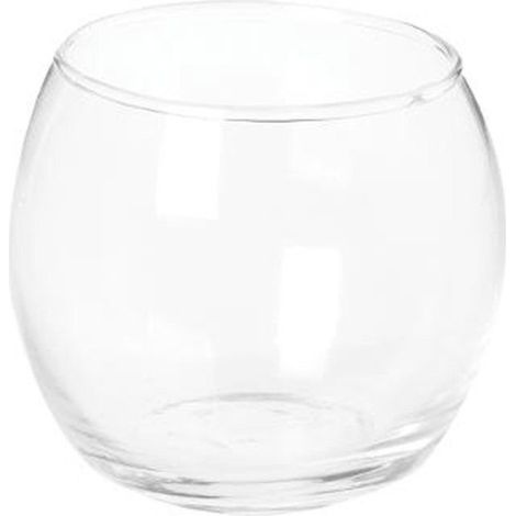 Photophore en Verre "Rond" 7cm Transparent