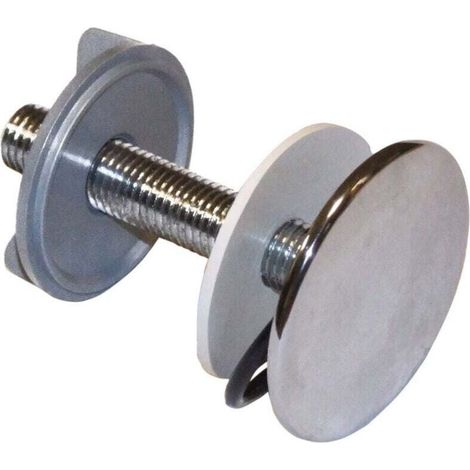 YMYNY Bouchon de couvercle de trou d'évier et de lavabo, 1 1/4 po, chrome -