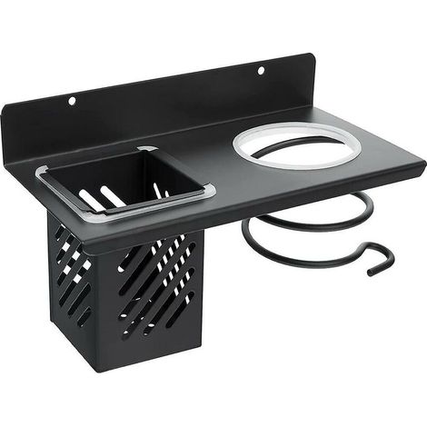 Porta asciugacapelli, porta asciugacapelli da parete, multifunzionale (1/5)