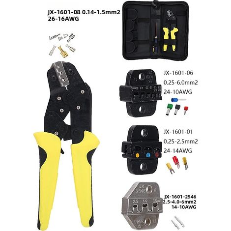 Ensemble d'outils multifonctionnels en acrylique, comprenant des pinces coupantes et des pinces à sertir. (1/5)