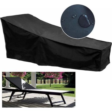 Housse Transat pour Chaise Longue de Jardin, Imperméable, Coupe-Vent, Anti-UV, Poussière, Housse de Protection Bain de Soleil. (1/4)