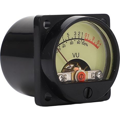 Compteur VU haute précision à aiguille jaune, fond blanc rétroéclairé LED, panneau amplificateur, indicateur VU (1/5)