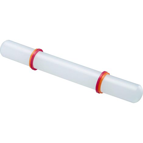 Westmark Mattarello, Con anelli di distanziamento, Lunghezza: 22,2 cm, Plastica/Silicone, Bianco/Rosso/Arancione, 30462280 (1/4)