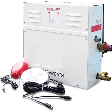 3KW 4.5k Sauna Machine Générateur de Vapeur Maison Hammam Machine Wet Stream Furnace Commercial Sauna Equipment Digital Controller (Color : 3kw, Size : Type)
