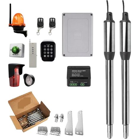 Kit d'ouvre-portes automatiques Ouvre-porte automatique WIFI maison ferme Cottage porte battante for 16ft longueur ou 600lb ouvre-porte plus proche actionneur linéaire pour accessoires de portail coul (1/5)