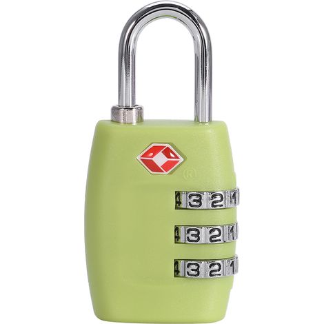 1 cadenas à combinaison numérique réinitialisable pour valise de voyage, vert, mode, antivol (1/5)