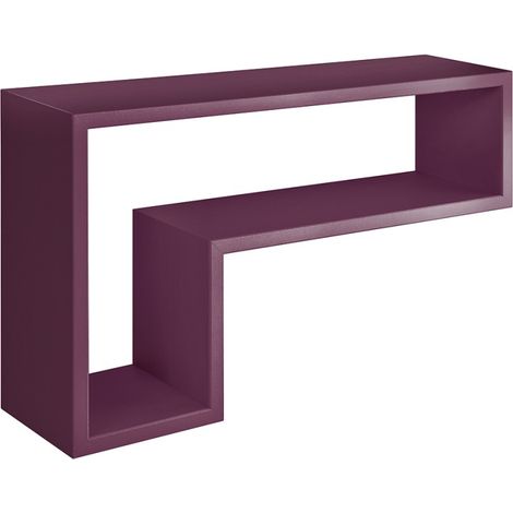 Mensola parete rettangolare viola scaffale salotto soggiorno camera Lettera (1/4)